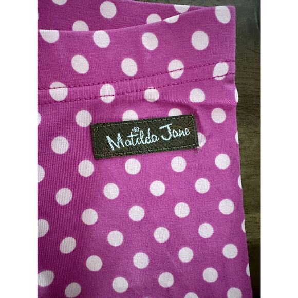 NWT Matilda Jane Brilliant Daydream On The Dot Scrappy Pink Knit Legging Pants 2 - Picture 4 of 7